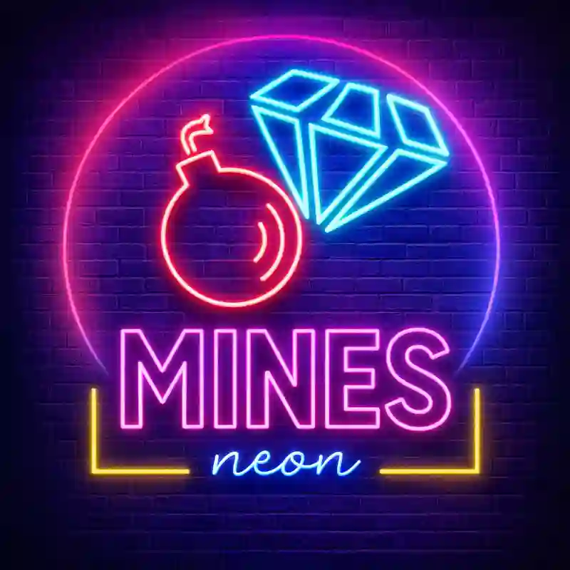 Mines Neon Game Logo - winforlife Philippines